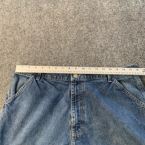 VTG Structure Jeans Mens 36x32 Blue Med Wash Wide Leg Baggy Skater 90s Y2K - Picture 16 of 16